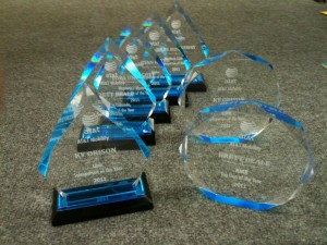 laser engraved acrylic awards for AT&T