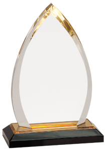 IMP601G gold acrylic award base base 7 8